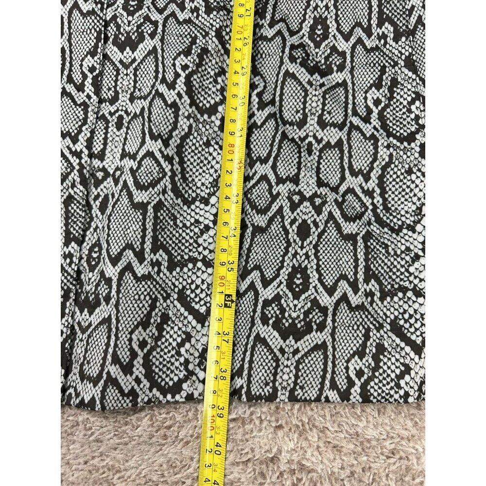 Jonathan Michael Python Snakeskin Print Coat Jacket Gray Black Women’s 14 - Picture 7 of 11